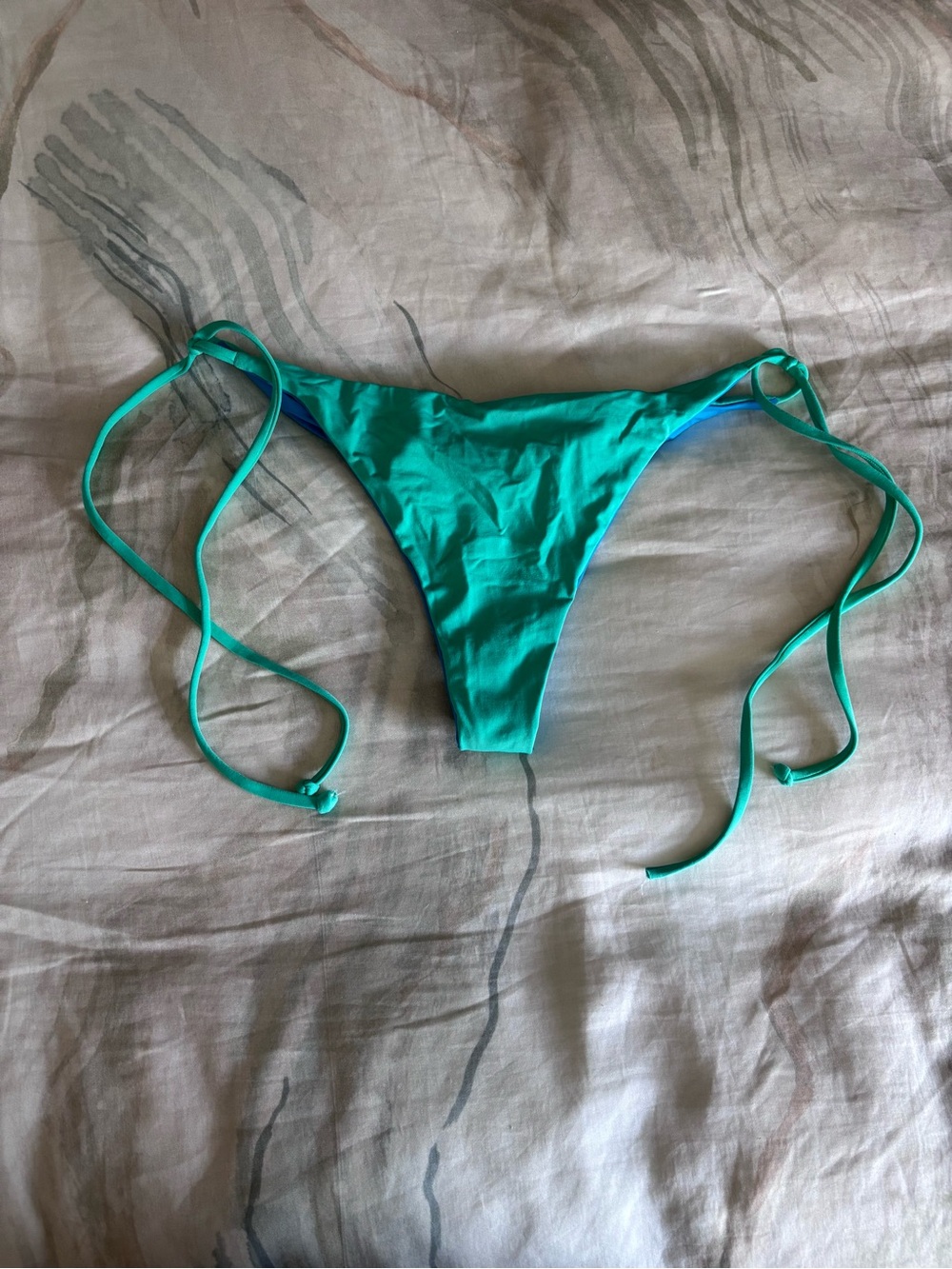 l*space Teal Tie-Side Bikini Bottom